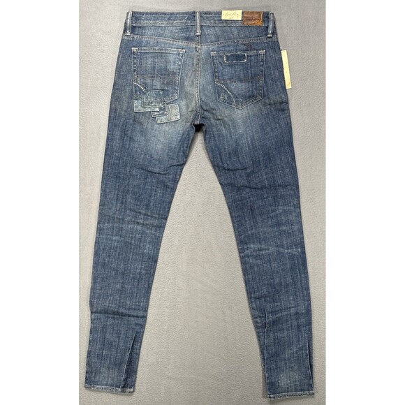 Ralph Lauren Denim & Supply Jeans Women 29x33 Blue Low Slim Patchwork Boho Denim - Picture 14 of 16